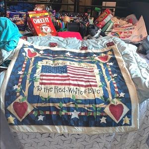 American Flag Cotton Hangable Wall Art